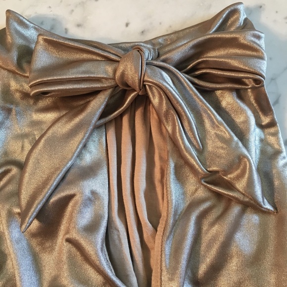 Anthro Bailey 44 Shimmer Mockneck A-line Dress - Picture 6 of 6